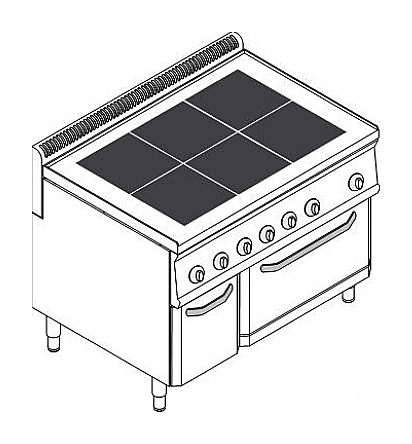 Плита электрическая Tecnoinox PFU105E7