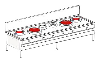 Индукционная WOK станция Heidebrenner ETK-I-W 732457