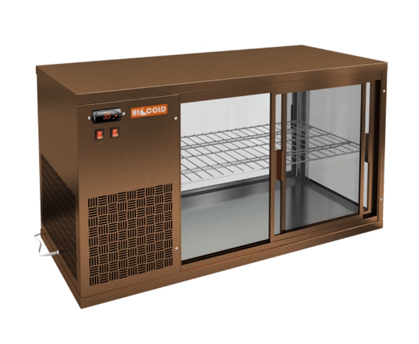 Витрина холодильная HICOLD VRL 900 L Bronze