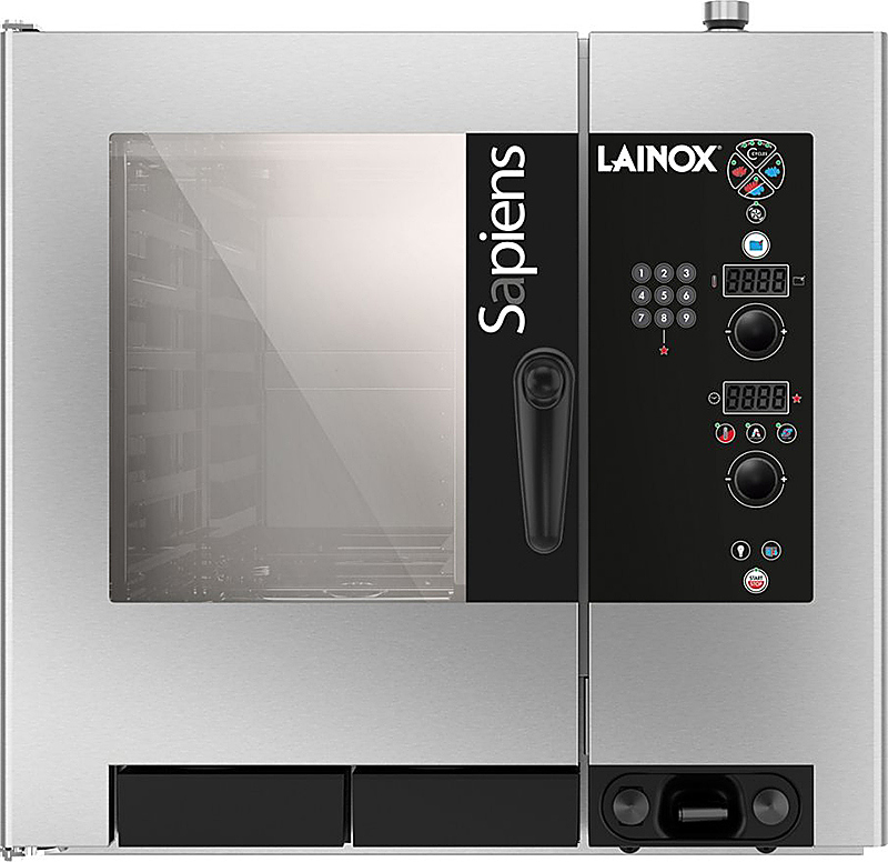 Пароконвектомат Lainox Sapiens SAEV071R+LCS+KSC004O+NPK