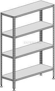 Стеллаж кухонный Марихолодмаш С-4-0,4/0,95/1,8