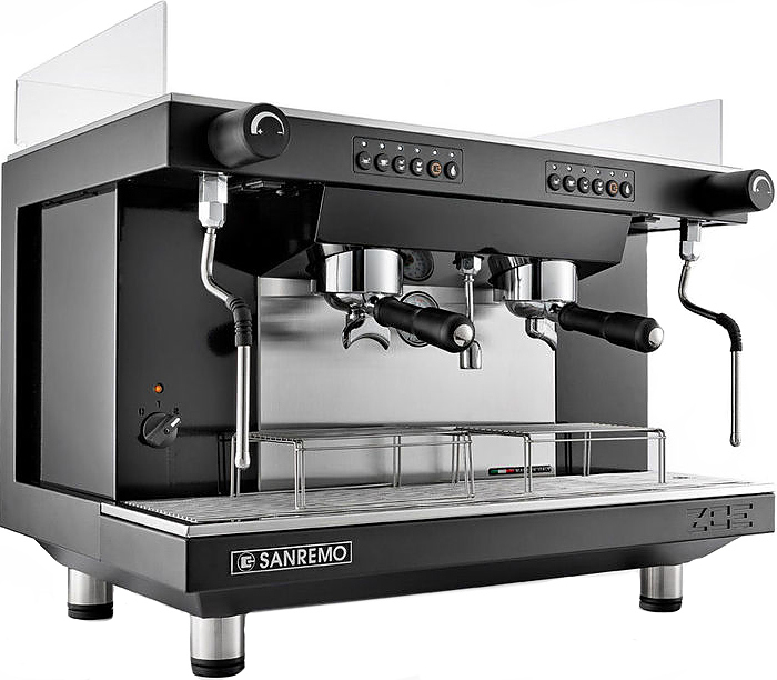 Кофемашина Sanremo Zoe Kompact 2 гр. полуавтомат, чёрная