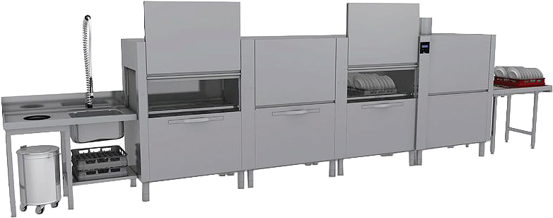 Машина посудомоечная конвейерная Apach Chef Line LTTT270 PWMRHD XY2