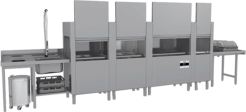 Машина посудомоечная конвейерная Apach Chef Line LTPT320 PW1W2MR