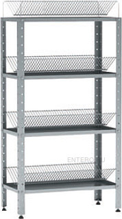 Стеллаж кухонный Cryspi СКТ Э (L=1500, S=300, H=1800, 4)