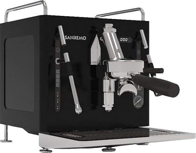 Кофемашина Sanremo Cube V Absolute 1 гр. полуавтомат, чёрная