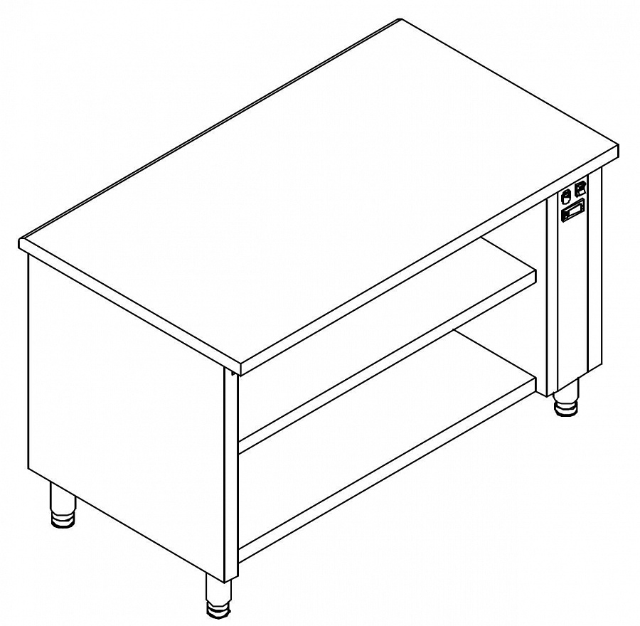 Прилавок с подогреваемой поверхностью KOVINASTROJ SN14NTS 37106